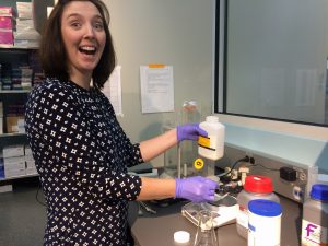 Can you tell that I love the lab? Making agar and other media may just actually be my calling. :)
