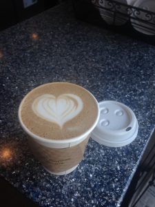 Sometimes you don't even know you need a pick-me-up until someone makes you a mocha with a heart on top!
