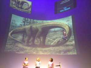 Look at #TeamDino and the picture of Kate with her spirit dinosaur. 