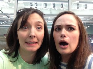 So these are our nervous faces. We really want the electrophoresis to go well. 