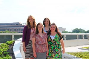 I will end my picture show for Week 3 with our fancy rooftop picture. Go Us! 
