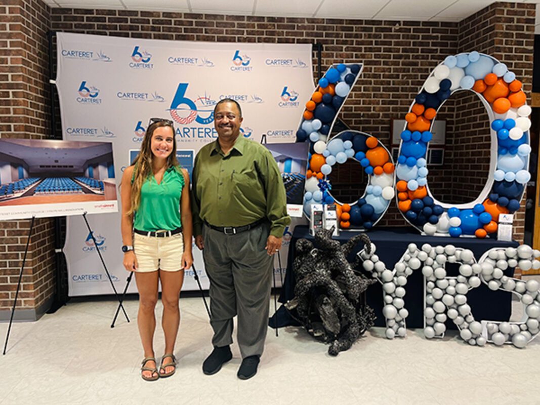 Brown and her mentor at CCCs