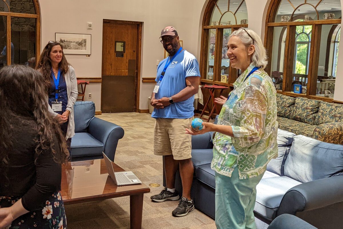 Donaldson delivers professional development.