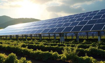 AI image of a solar farm.